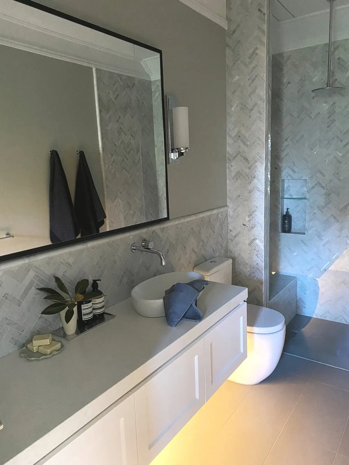 Cremorne Point ensuite bathroom renovation interior design by The Style Workshop, Lower North Shore